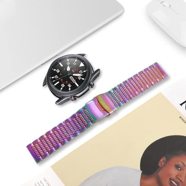 Ersättningsarmband i rostfritt stål för Samsung Gear S3/Galaxy Watch 46 mm/Galaxy 3 45 mm