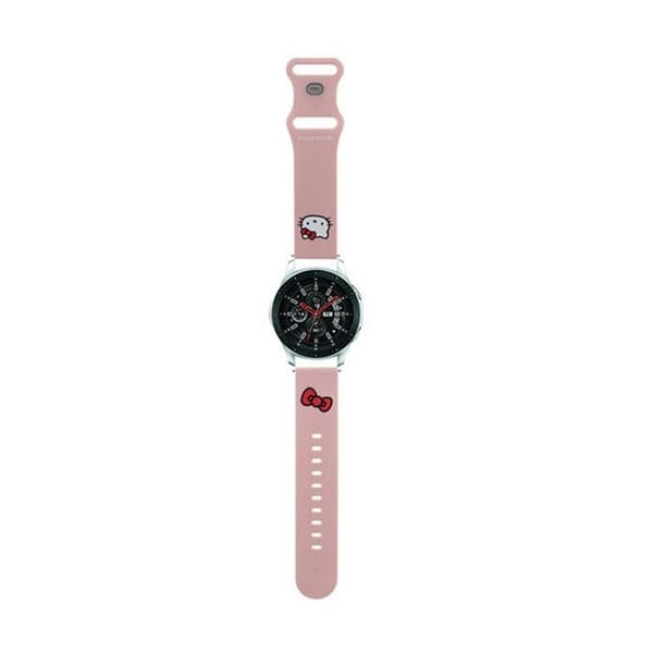 Hello Kitty Silikon Katt Huvud - Universell armband för smartklocka 22 mm (rosa)