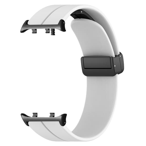 SKALO Huawei Watch D2 Silikoniranneke metallisolki Huawei Watch D2 Valkoinen