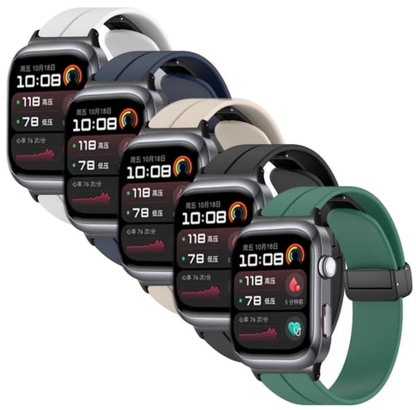 SKALO Huawei Watch D2 Silikoniranneke metallisolki Huawei Watch D2