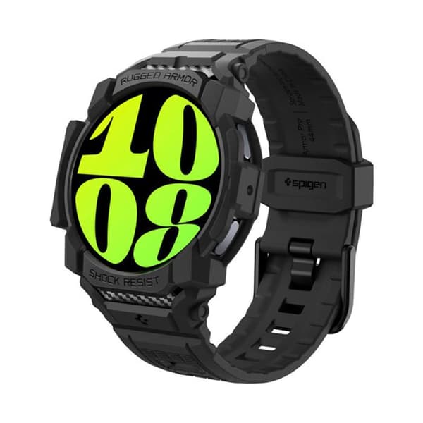 Spigen Rugged Armor Pro - Armband + Fodral för Samsung Galaxy Watch 7 40 mm (Matt svart)