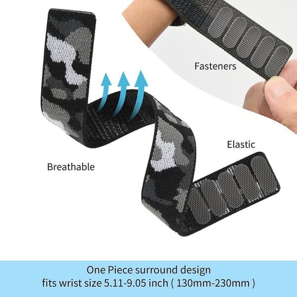 INF Nylon klokke reim for Garmin Fenix 7X/7/6/5