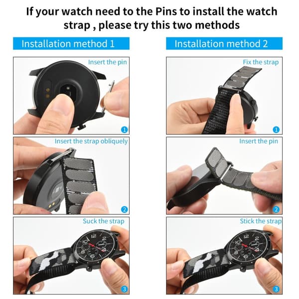 INF Nylon klokke reim for Garmin Fenix 7X/7/6/5