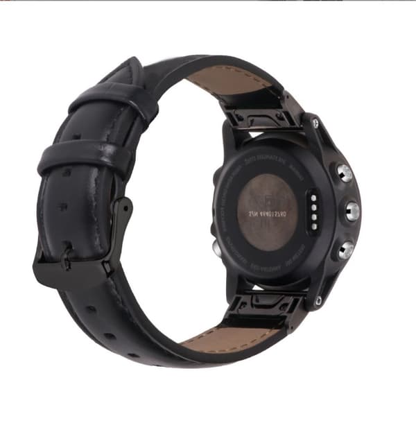INF Klockarmband i äkta läder för Garmin Fenix 7S/6S/5S - Snabbkoppling