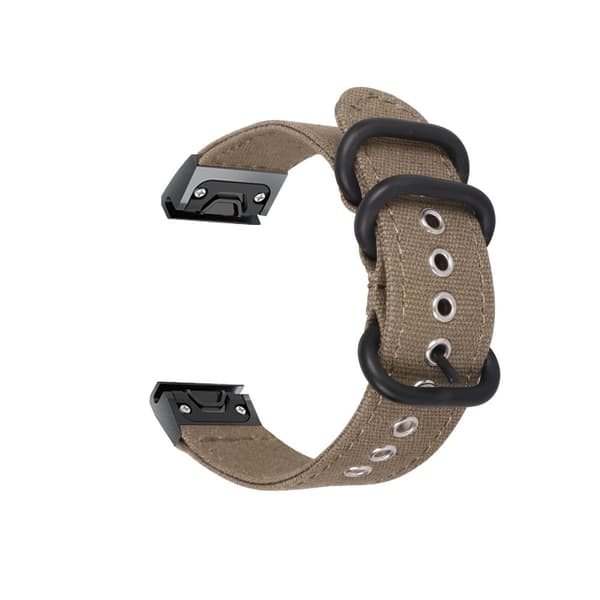 INF 26mm lærredsrem kompatibel med Garmin Fenix 7X Pro/7X/6X Pro/6X/5X Plus/3/3HR
