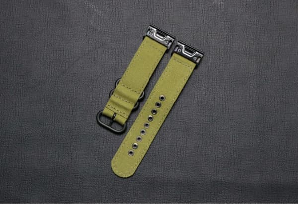 INF Lærred Quick Release Urrem til Garmin Fenix 7, 6, 5 Serie
