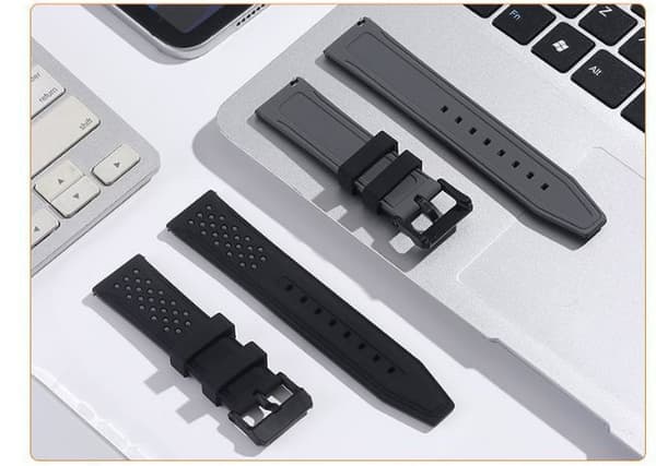 INF Silikonreim til Huawei/Samsung/Garmin Grå 22 mm