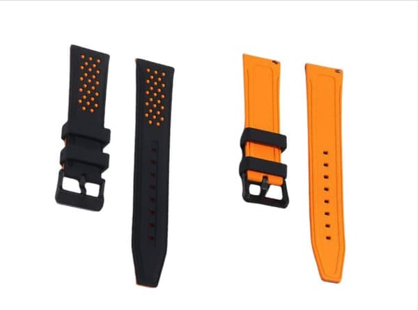 INF Silikonarmband för Huawei/Samsung/Garmin Orange 22 mm