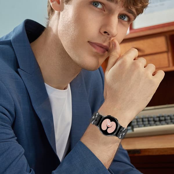 INF Urrem i rustfrit stål til Galaxy Watch4/5/6/7