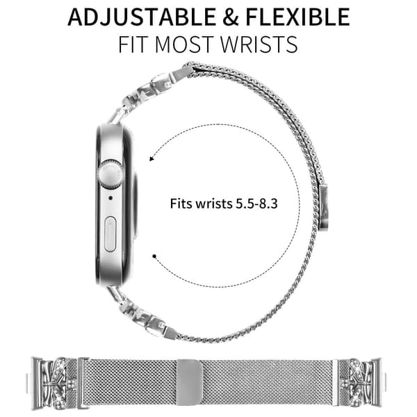 INF Huawei Watch Fit 3-reim - Elegant rustfritt stål