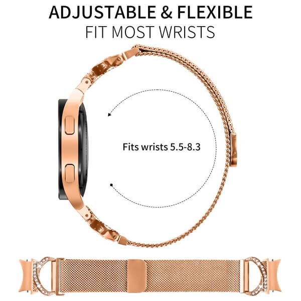 INF Ruusukullanvärinen ranneke Samsung Galaxy Watch 4/5/6 -älykellolle