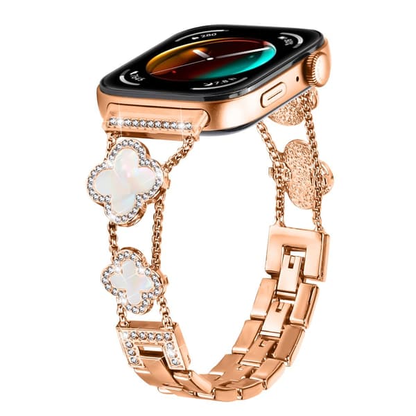 INF Huawei Fit 3 Kløverlenke-reim Rose gull