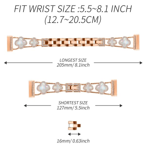 INF Cloverlink-armband för Fitbit Versa 3/4/Sense 2