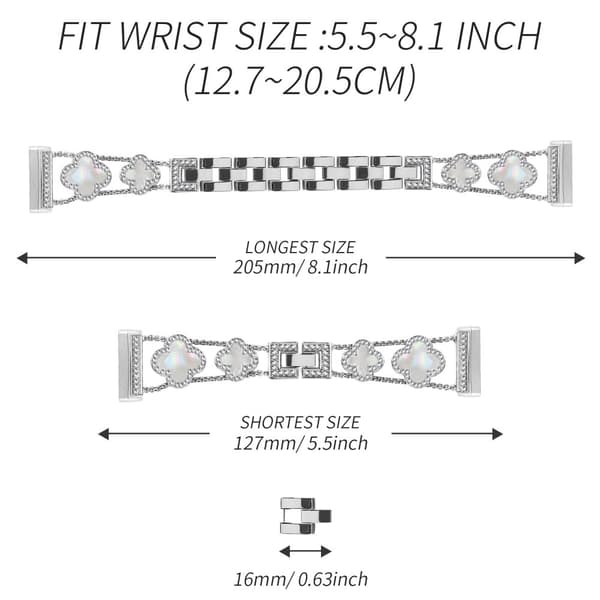 INF Cloverlink-armband för Fitbit Versa 3/4/Sense 2