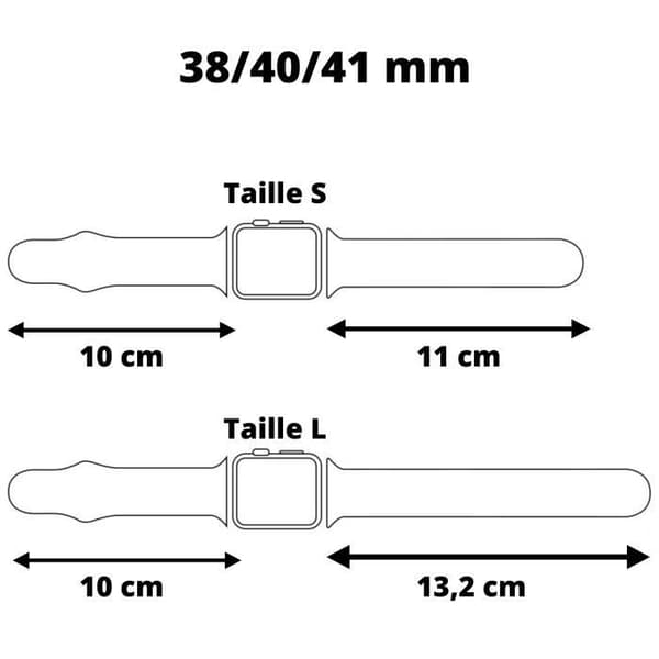 Armbandskompatibel med Apple Watch 38mm 40mm 41mm Serie 8 7 6 5 4 3 2 1 SE - Storlek S - Mjuk svart silikon ersättningsarmband Ph