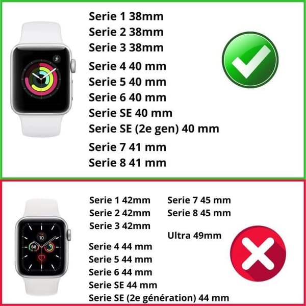 Armbandskompatibel med Apple Watch 38mm 40mm 41mm Serie 8 7 6 5 4 3 2 1 SE - Storlek S - Mjuk svart silikon ersättningsarmband Ph