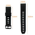 Miniatyrbild 4 av 4: Armband för Garmin D2 Delta - D2 Match 1 - Approach S60 - Approach S62 - Svart Silikon 22mm QuickFit Phonillico®