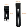 Miniatyrbild 4 av 4: Armband för Garmin Fenix 7X - Garmin Fenix 7X Solar - Garmin Fenix 7X Sapphire Solar - Svart Silikon 26mm QuickFit Phonillico®