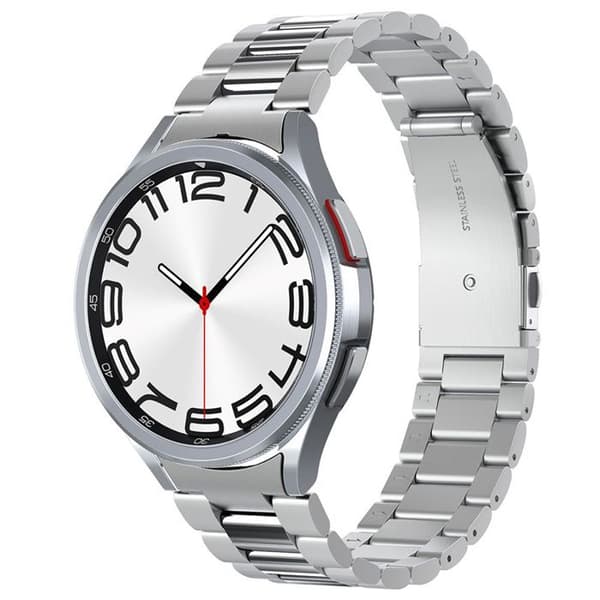 Spigen Modern Fit Band - Armband för Samsung Galaxy Watch 6 Classic 47 mm (Silver)