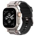 Miniatyrbild 1 av 6: Rem för Apple Watch 1/2/3/4/5/6/7/8/9/SE/SE 2/Ultra/Ultra 2 (42/44/45/49mm) DuraPro Armor PU SPIGEN Svart