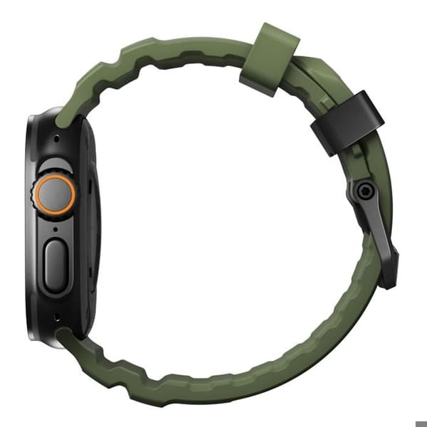 Nomad Armband Rocky Point för Apple Watch 42mm / 44mm / 45mm / 49mm - Skogsvin - NM014797858