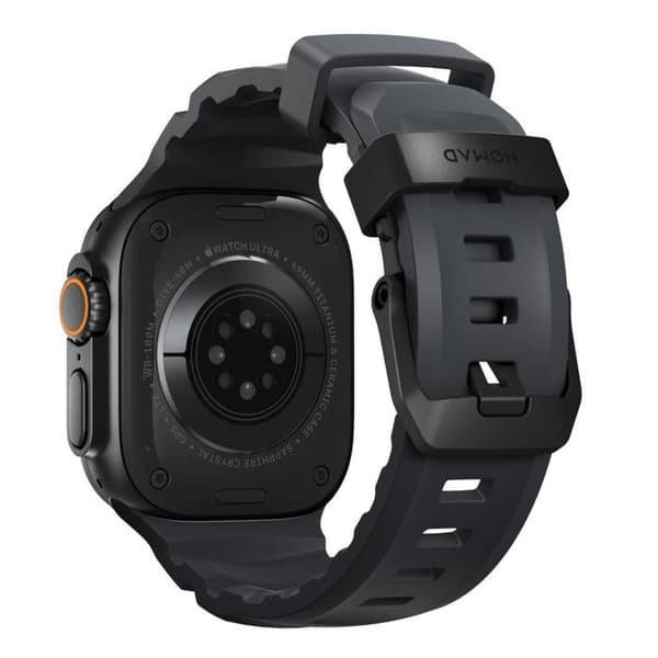Nomad Armband Rocky Point för Apple Watch 42mm / 44mm / 45mm / 49mm - Gul/Svart - NM014803858