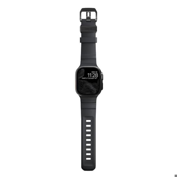 Nomad Armband Rocky Point för Apple Watch 42mm / 44mm / 45mm / 49mm - Gul/Svart - NM014803858