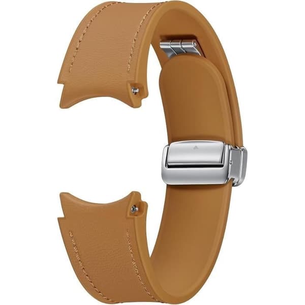 Klockarmband - Samsung - Galaxy Watch 6 - Ekologiskt Läder - 20mm - Färg Kamel - Unisex