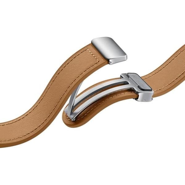 Klockarmband - Samsung - Galaxy Watch 6 - Ekologiskt Läder - 20mm - Färg Kamel - Unisex