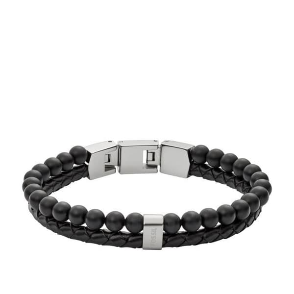 FOSSIL Armbandsur i svart läder - Herr - Klassisk stil