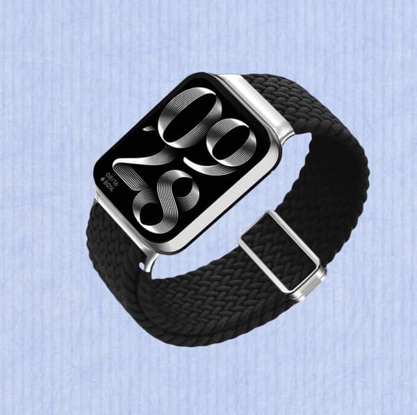 INF Xiaomi Smart Band - Obsidian musta nailonpunottu ranneke Xiaomi 9 Pro