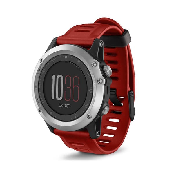 INF Armbånd til Garmin Fenix 3 HR/6X GPS/5X Sapphire/Descent MK1 Rød