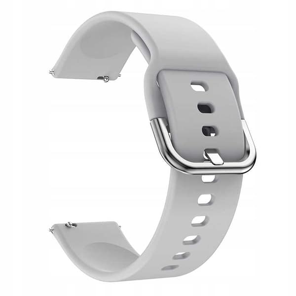 Spacecase Silikonstrap 22Mm Grå For Smartwatches
