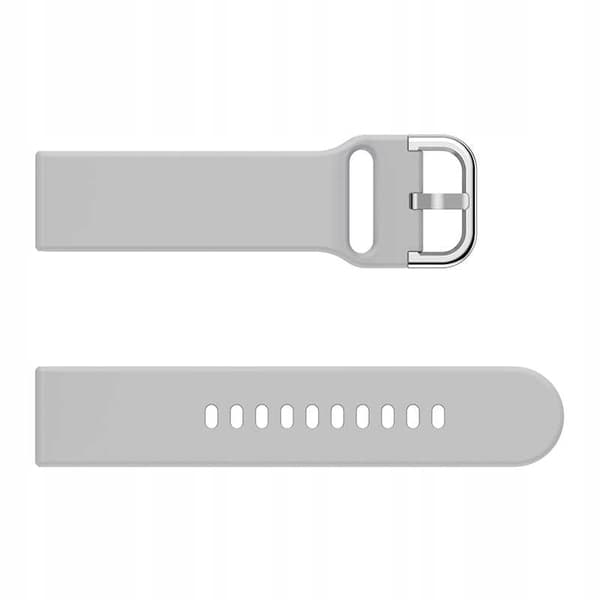 Spacecase Silikonstrap 22Mm Grå For Smartwatches
