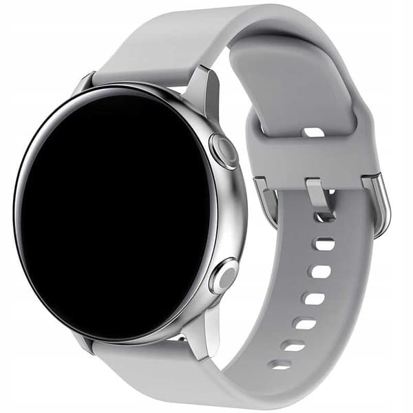 Spacecase Silikonstrap 22Mm Grå For Smartwatches