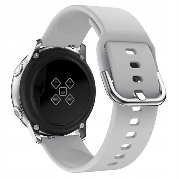 Spacecase Silikonstrap 22Mm Grå For Smartwatches
