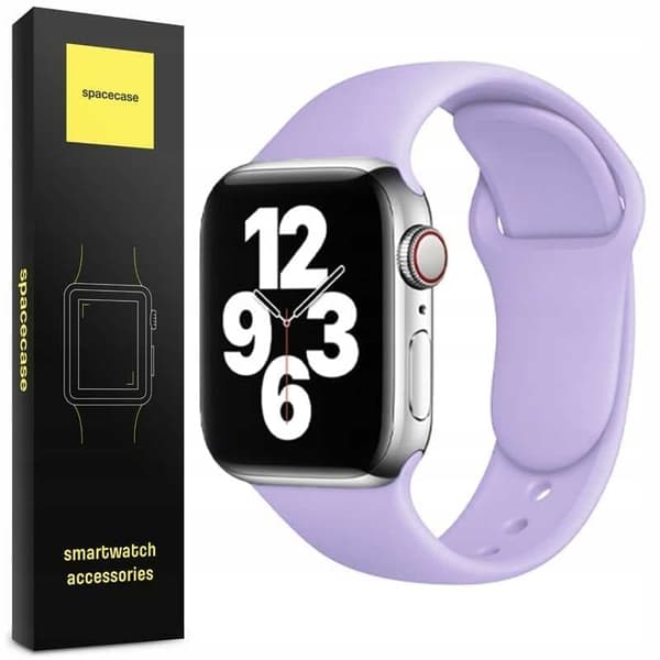 Spacecase Silikon Klockorm 42/44/45Mm Lavendel För Apple Watch