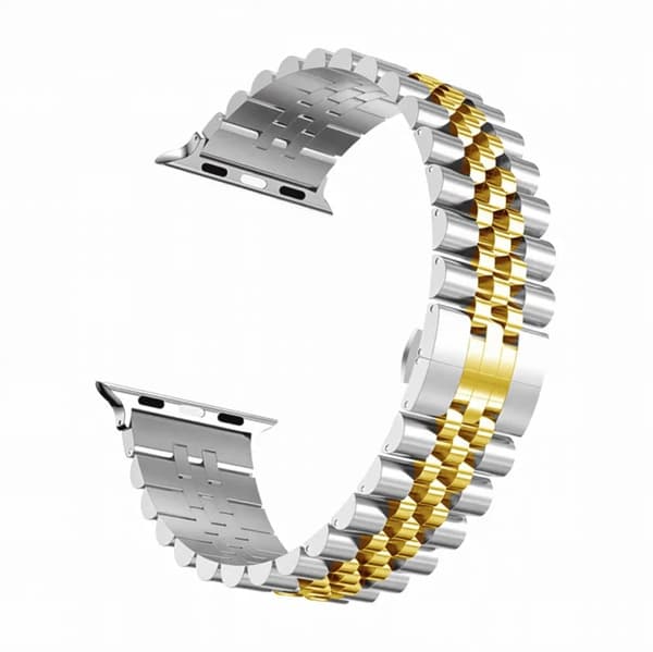Stainless Steel Royal Bracelet för Apple Watch – Elegant & Hållbart Armband i Rostfritt Stål – Passar 38 mm / 40 mm / 41 mm