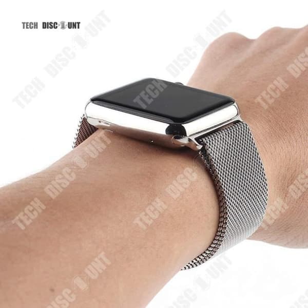 Klockarmband - TD® - Silver - Rostfritt stål - Magnetlås - Bekvämt
