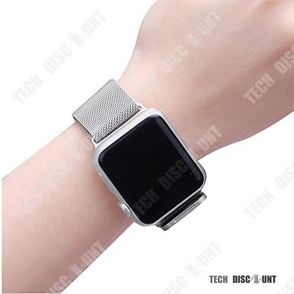 Klockarmband - TD® - Silver - Rostfritt stål - Magnetlås - Bekvämt