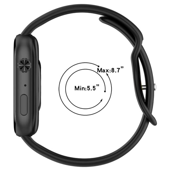 INF Silikonarmband för Honor Choice ROSSINI 2i Klocka Svart