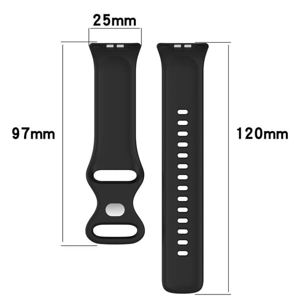 INF Silikonarmband för Honor Choice ROSSINI 2i Klocka Svart