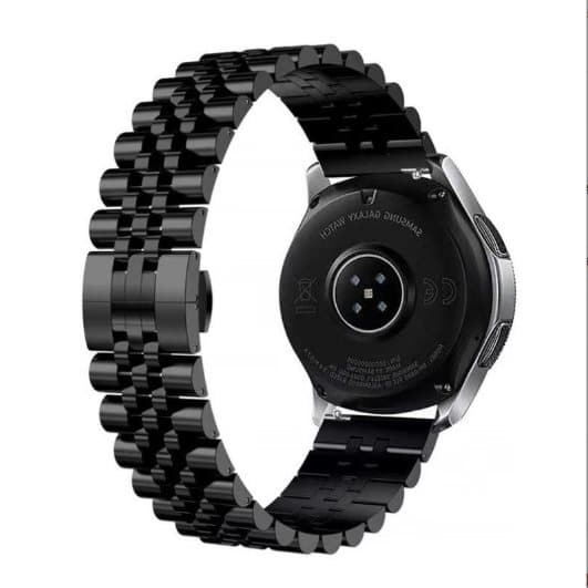 INF Universelt metallklokkebånd for Huawei/Samsung Sort 22 mm
