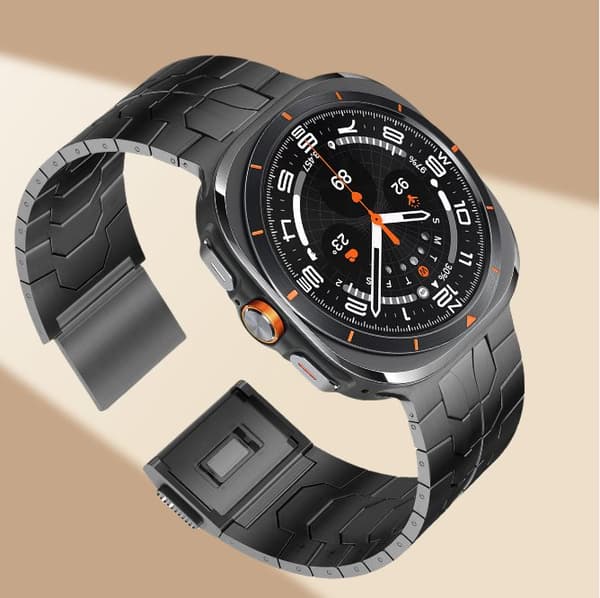 INF Premium magnetisk rustfrit stål rem til Galaxy Watch 7 Sort