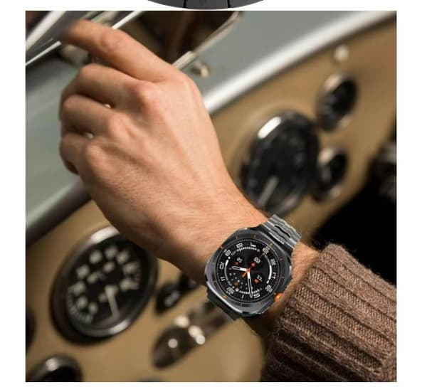 INF Premium magnetisk rustfrit stål rem til Galaxy Watch 7 Sort
