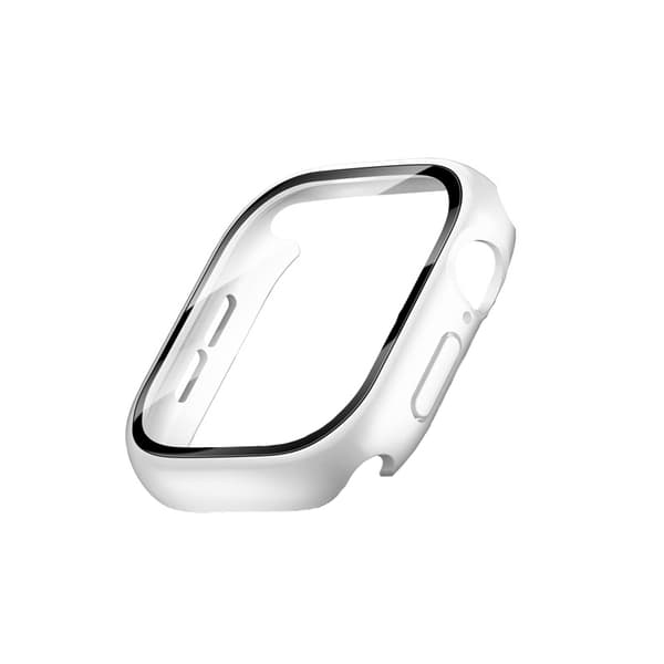 INF Elegant sølv PC-deksel med herdet glass for Apple Watch 49 mm
