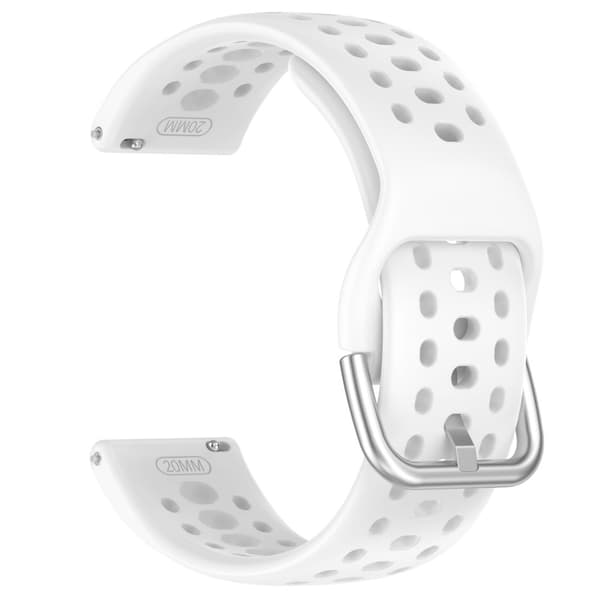 INF Amazfit Active 2-bånd - Pustende silikon sportsutskifting Hvit