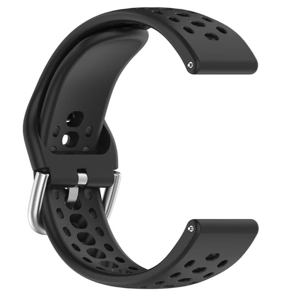 INF Amazfit Active 2-bånd - Pustende silikon sportsutskifting Sort