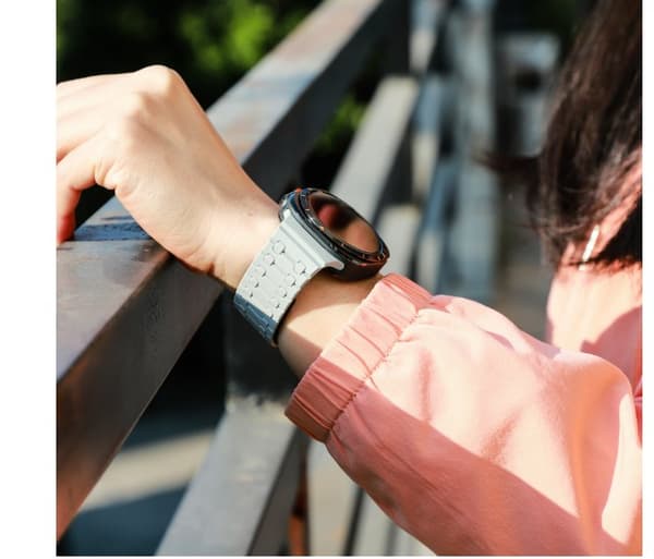 INF Tyylikäs silikoniranneke Samsung Watch Ultra 47mm:lle Harmaa