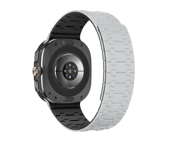 INF Tyylikäs silikoniranneke Samsung Watch Ultra 47mm:lle Harmaa